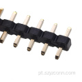 Cabeçalho de pino de passo de 2,0 mm, núcleo único reto